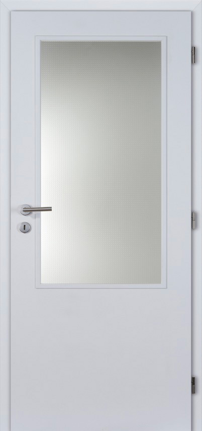 Interiérové dveře bílé 2/3 sklo